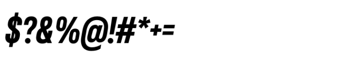 Chromatic Pro Compact Bold Italic Font OTHER CHARS