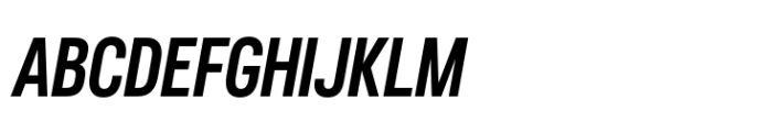 Chromatic Pro Compact SemiBold Italic Font
