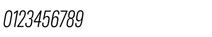 Chromatic Pro Compact Thin Italic Font OTHER CHARS
