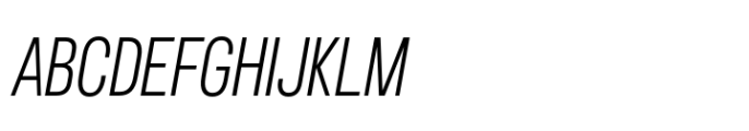 Chromatic Pro Compact Thin Italic Font