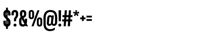 Chromatic Pro Compressed SemiBold Font OTHER CHARS