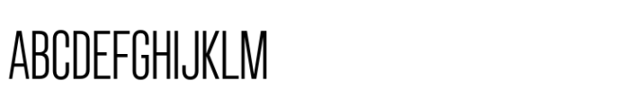 Chromatic Pro Compressed Thin Font UPPERCASE