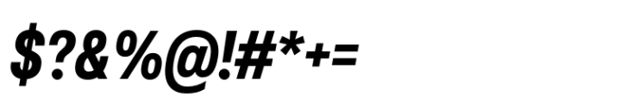 Chromatic Pro Condensed Bold Italic Font OTHER CHARS
