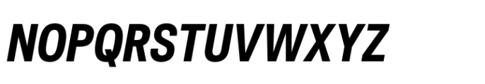 Chromatic Pro Condensed Bold Italic Font UPPERCASE
