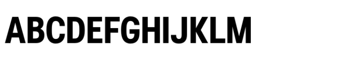 Chromatic Pro Condensed Bold Font UPPERCASE