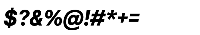 Chromatic Pro Grotesque Bold Italic Font OTHER CHARS