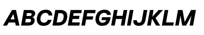 Chromatic Pro Grotesque Bold Italic Font UPPERCASE