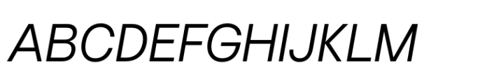 Chromatic Pro Grotesque Light Italic Font UPPERCASE