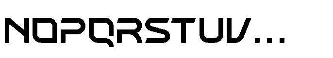Chrome Quantum Regular Font UPPERCASE