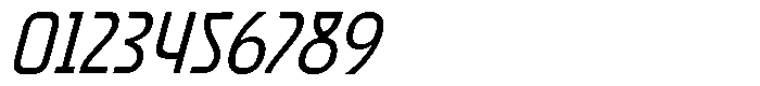Chronex Oblique Font OTHER CHARS