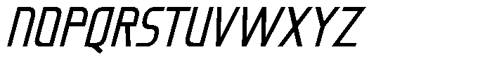Chronex Oblique Font UPPERCASE