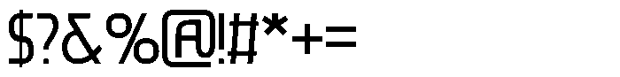 Chronex Regular Font OTHER CHARS
