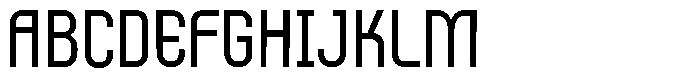 Chronex Regular Font UPPERCASE