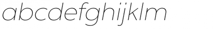 Chronica Pro Thin Italic Font LOWERCASE
