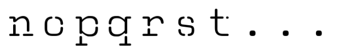 Chronicles Secret Rounded Regular Font LOWERCASE