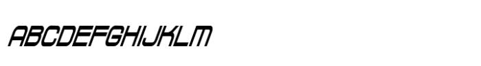 Chronosfer Condensed Italic Font UPPERCASE