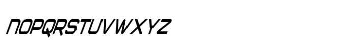 Chronosfer Condensed Italic Font UPPERCASE