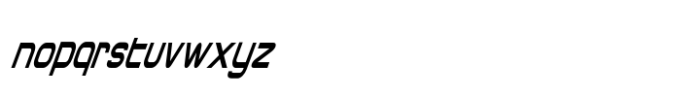 Chronosfer Condensed Italic Font LOWERCASE