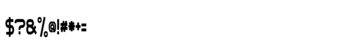 Chronosfer Condensed Regular Font OTHER CHARS