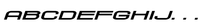 Chronosfer Expanded Italic Font UPPERCASE
