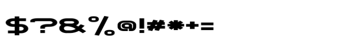 Chronosfer Expanded Regular Font OTHER CHARS