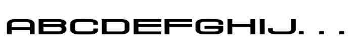 Chronosfer Expanded Regular Font UPPERCASE