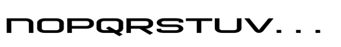 Chronosfer Expanded Regular Font UPPERCASE