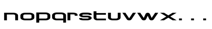 Chronosfer Expanded Regular Font LOWERCASE