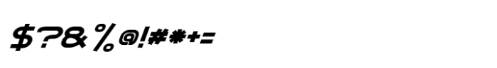 Chronosfer Italic Font OTHER CHARS