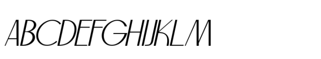 Chroon Moonde Oblique Font UPPERCASE