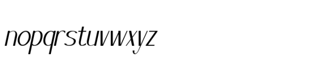 Chroon Moonde Oblique Font LOWERCASE