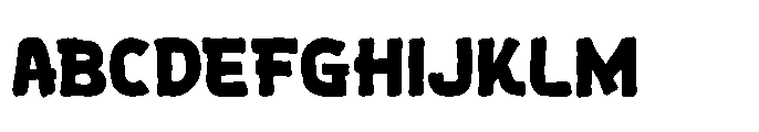 Chruncy Cacao Font UPPERCASE