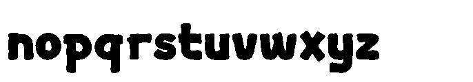 Chruncy Cacao Font LOWERCASE