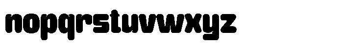 Chubba Font LOWERCASE