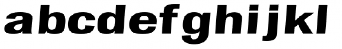 Chubbet Distended Normal Italic Font LOWERCASE