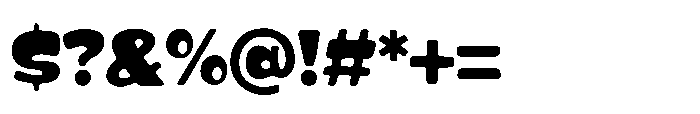 Chubby Gum Font OTHER CHARS