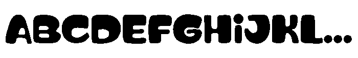 Chubby Gum Font UPPERCASE