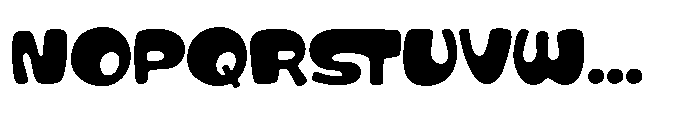 Chubby Gum Font UPPERCASE