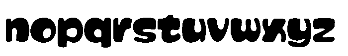 Chubby Gum Font LOWERCASE