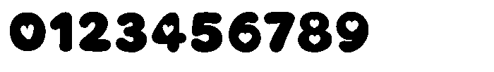 Chubby Hearts Font OTHER CHARS