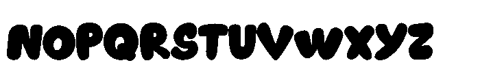 Chubby Popz Font LOWERCASE