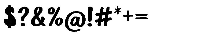 Chubikoly Font OTHER CHARS