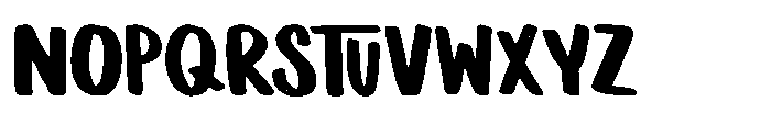 Chubikoly Font UPPERCASE