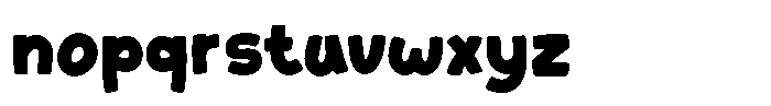 Chubsy Snack Font LOWERCASE