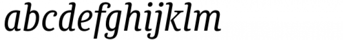 Chucara Next Book Italic Font LOWERCASE