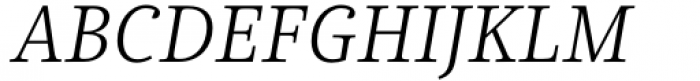 Chucara Next Light Italic Font UPPERCASE