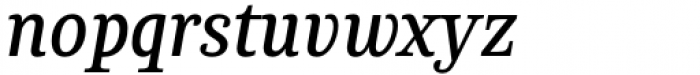 Chucara Next Normal Italic Font LOWERCASE