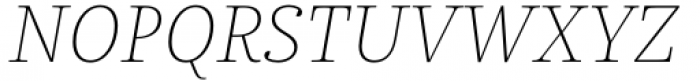 Chucara Next Thin Italic Font UPPERCASE