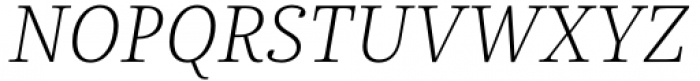 Chucara Next UltraLight Italic Font UPPERCASE