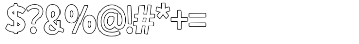 Chuckle Charm Outline Font OTHER CHARS